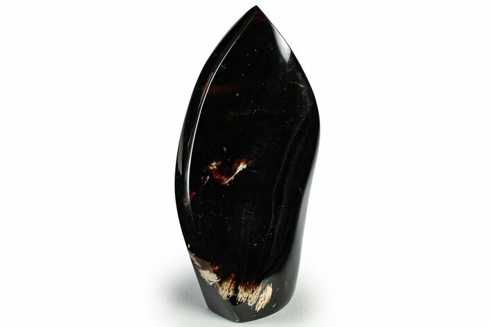 Tall, Free-Standing Polished Indonesian Blue Amber #311496